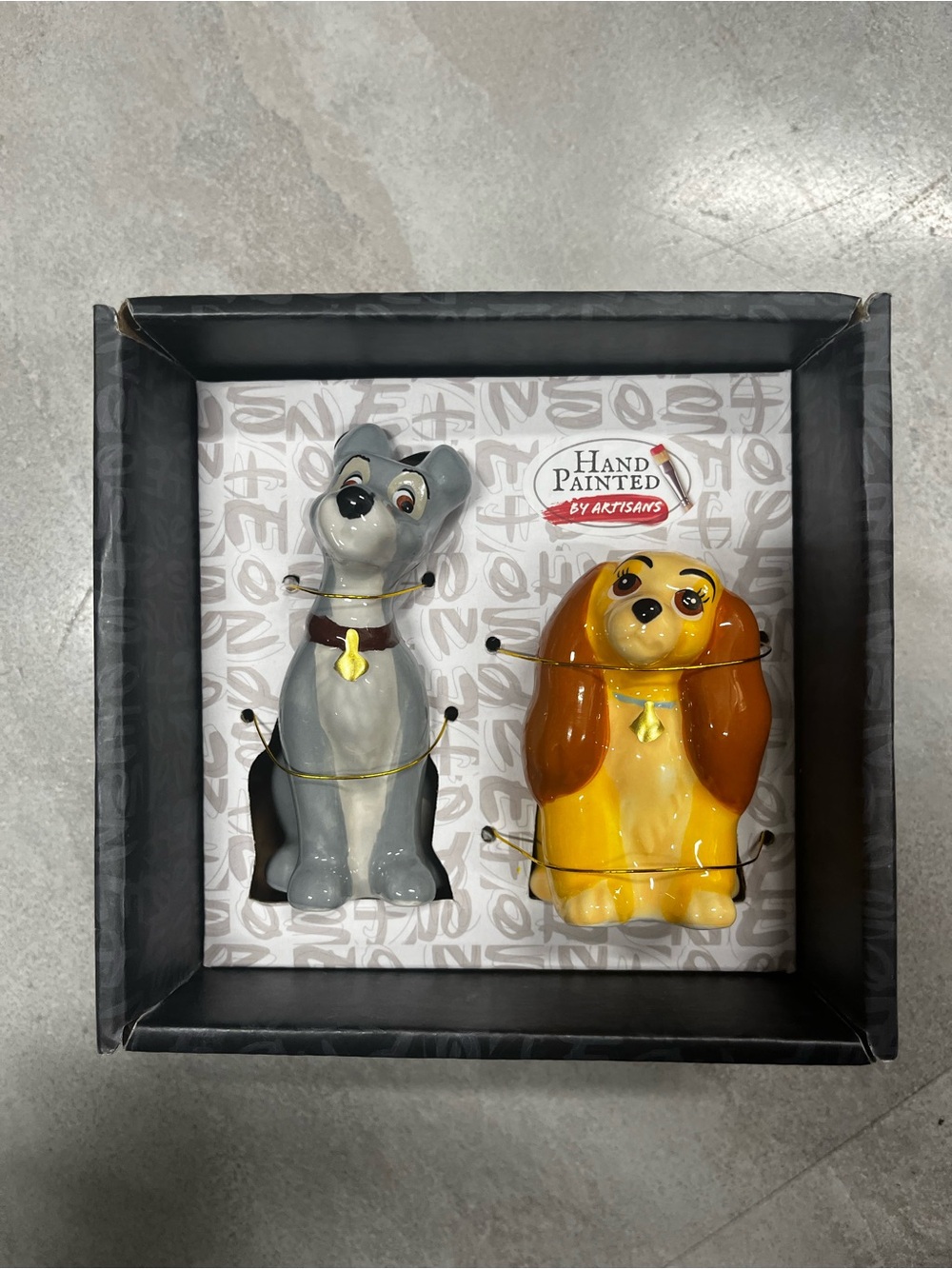 *NEW* Lady and the Tramp Salt and Pepper Shakers Set